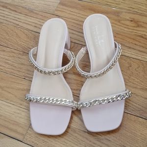 Nicole Miller Chain link sandal sz 6